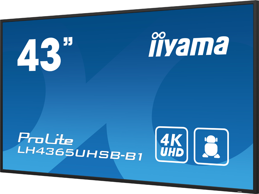 iiyama ProLite LH4365UHSB-B1 - 43 Zoll - 800 cd/m² - 4K - Ultra-HD - 3840x2160 Pixel - 24/7 - Android - Display