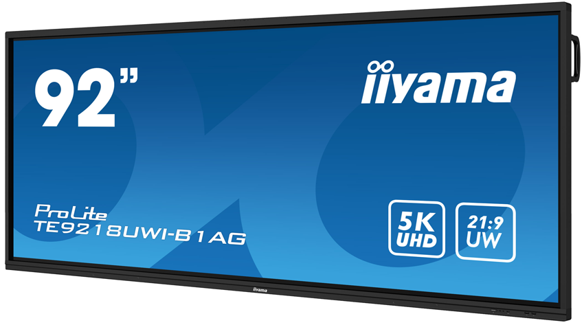 iiyama ProLite TE9218UWI-B1AG - 92 Zoll - 500 cd/m² - Ultrawide - 5120x2160 Pixel - 50 Punkt - Android -  Multi Touch Display - Schwarz