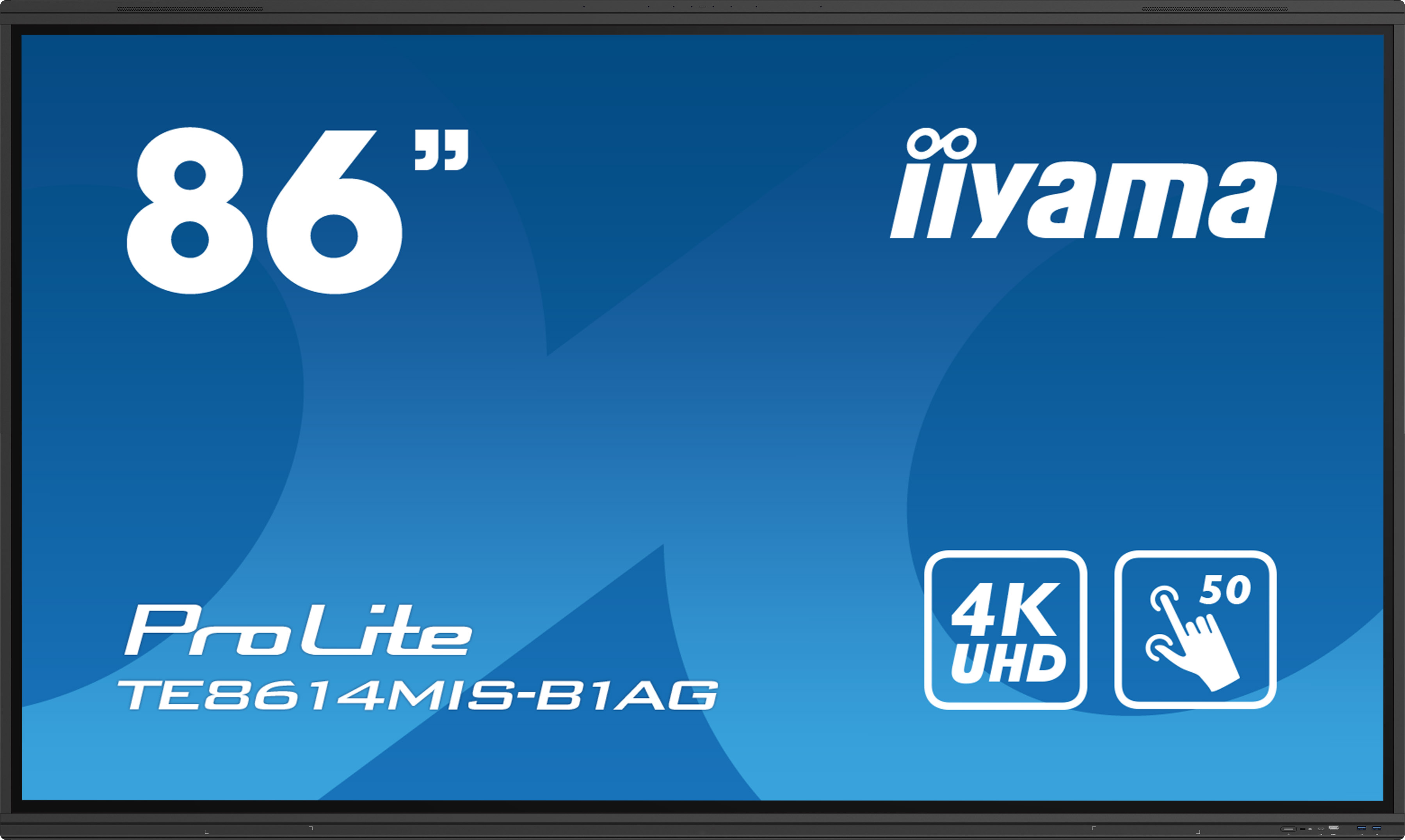 iiyama PROLITE TE8614MIS-B1AG - 86 Zoll - 435 cd/m² - 4K - Ultra-HD - 3840x2160 Pixel - 24/7 - 50 Punkt - Touch Display