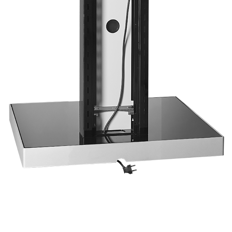 Hagor Info-Tower Single - mobiles Standsystem - 32-55 Zoll - max. 80 kg  - VESA 400x400mm - Schwarz