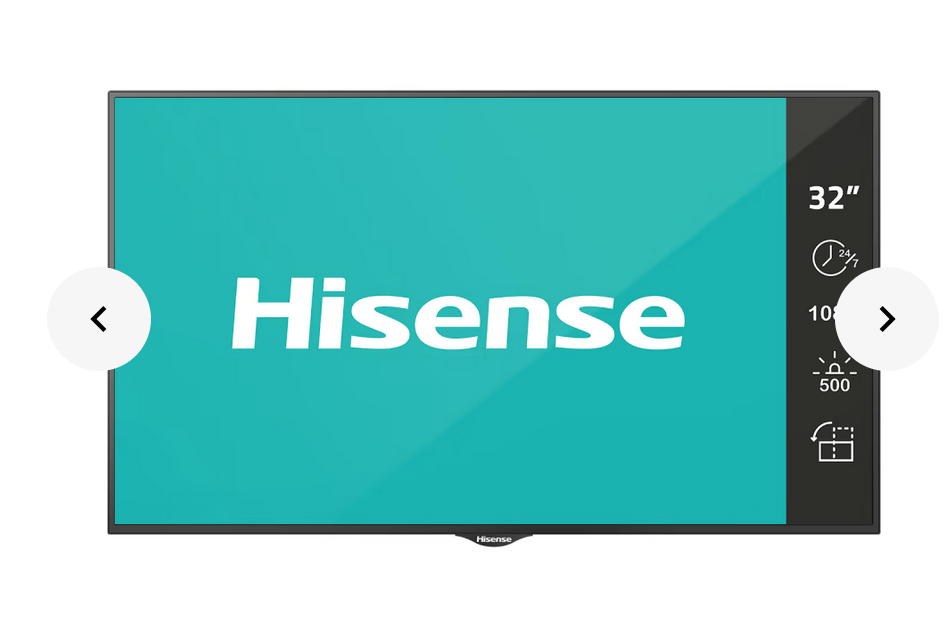 Hisense 32BM66AE - 32 Zoll - 500 cd/m²  - Full-HD - 1920x1080 Pixel - 24/7 - Signage Display