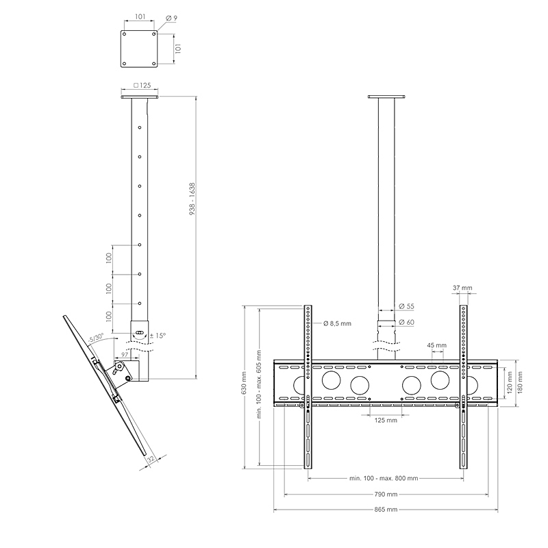 Hagor HA DH 900-1600 L Abmessungen