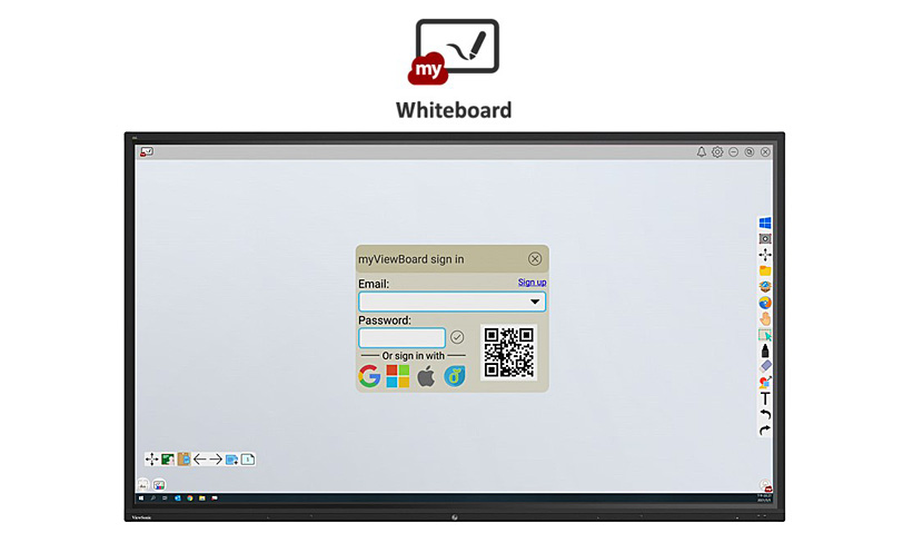 ViewSonic IFP7532 myWhiteboard standortübergreifenden Zusammenarbeit