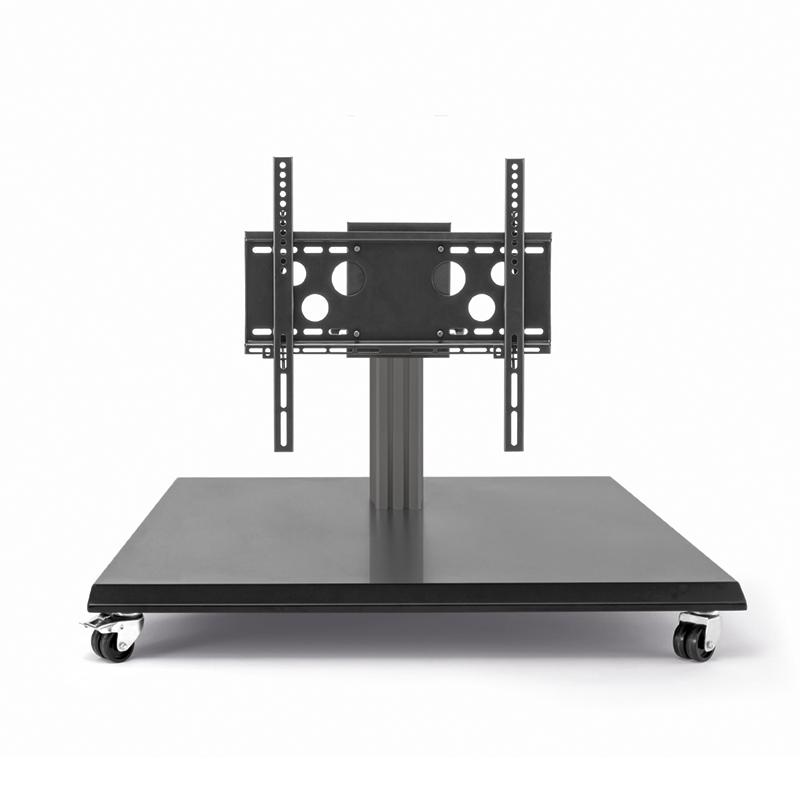 Hagor BrackIT Stand Low Tilt - niedriges mobiles Standsystem - Display-Neigung bis 90° - 32-55 Zoll - VESA 400x400mm - bis 30kg - Schwarz