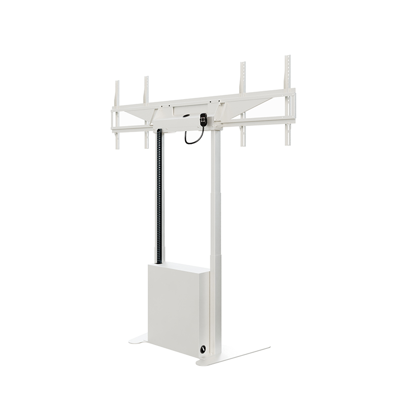 Hagor HP Twin Lift FS-DW - freistehendes, elektrisch höhenverstellbares Liftsystem für zwei Displays 'side-by-side' - 2x 46-65 Zoll - VESA 600x400mm -  bis 60kg pro Display - Weiss