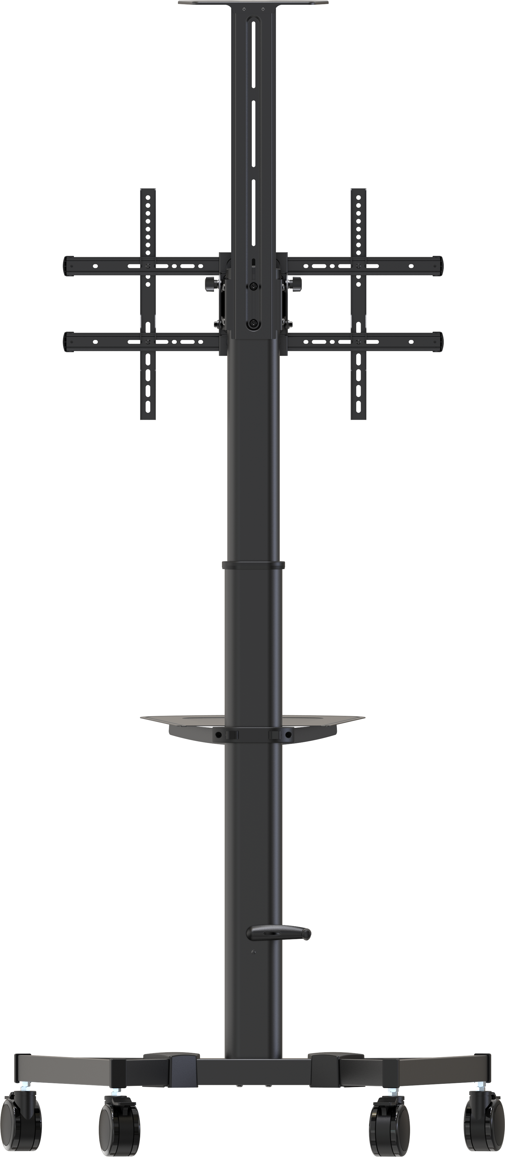 Vision VFM-F20 - höhenverstellbarer Rollwagen - 31-70 Zoll - VESA 600x400mm - bis 45kg - Schwarz