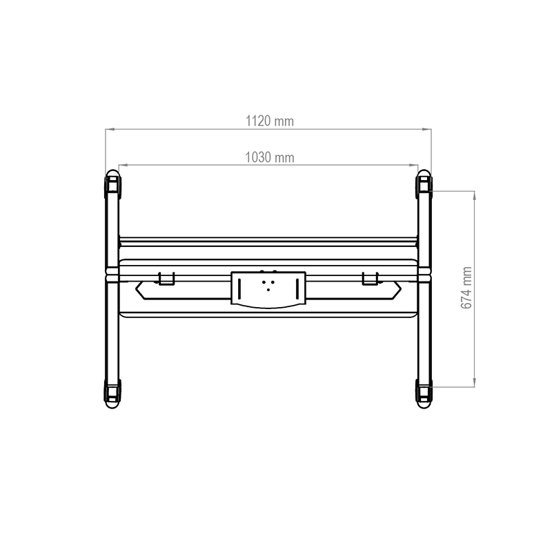 Hagor BrackIT Stand Scandio - mobiles Standsystem - 55-86 Zoll - VESA 200x200 bis 900x600 mm - bis 90kg - Schwarz