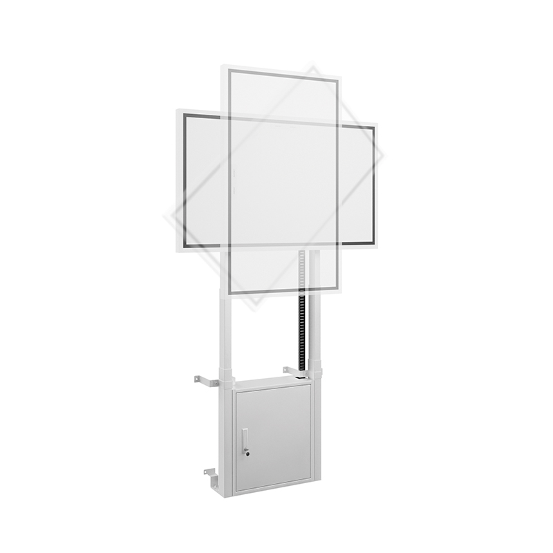 Hagor HP Twin Lift FW-Flip - elektrisch höhenverstellbares Liftsystem für Boden-Wand Montage - displayspezifisch für Samsung Flip - bis 45kg - Weiss