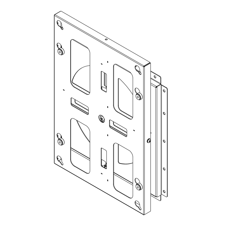 Hagor WH Turn L - drehbare Universal-Wandhalterung -  für Displays 55-75 Zoll - VESA 600x400mm - bis 65kg - Schwarz