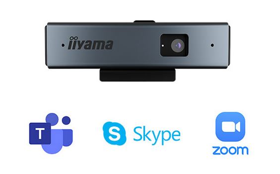 Die iiyama UC CAM75FS-1 ist mit den gängigsten Konferenzsoftware Systemen kompatibel