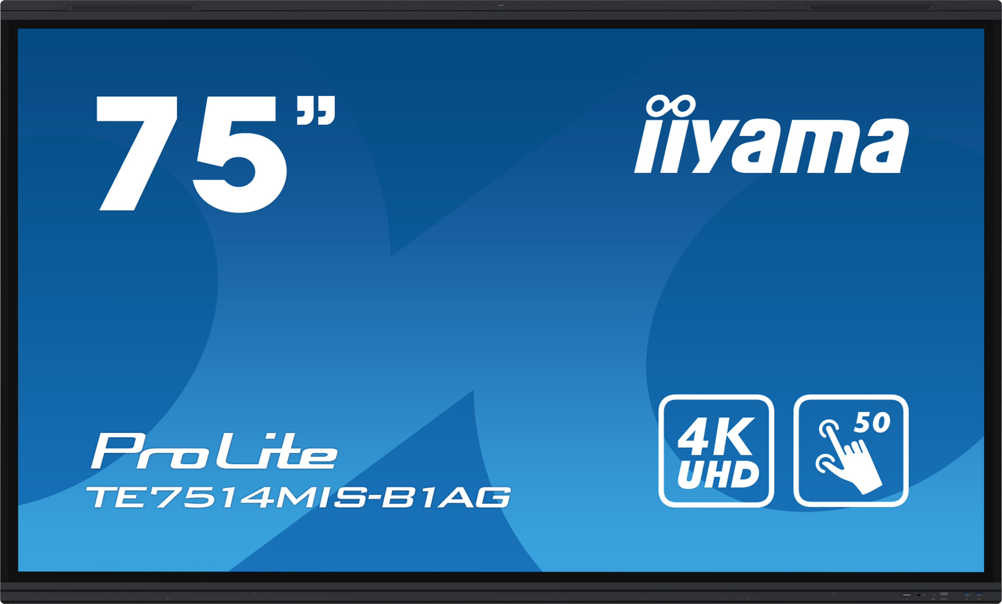 iiyama PROLITE TE7514MIS-B1AG - 75 Zoll - 435 cd/m² - 4K - Ultra-HD - 3840x2160 Pixel - 24/7 - 50 Punkt - Touch Display