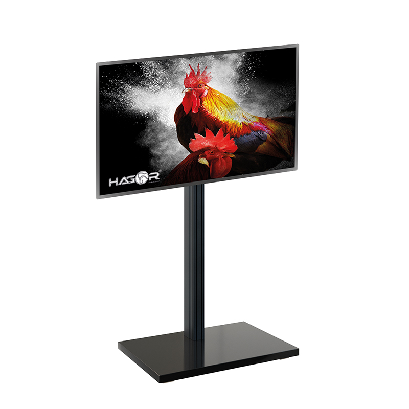 Hagor CPS Elia 160 Floorstand - höhenverstellbarer Standfuß für Displays 46 - 65 Zoll - VESA 400x400mm - bis 40kg - Landscape/Portrait - Schwarz