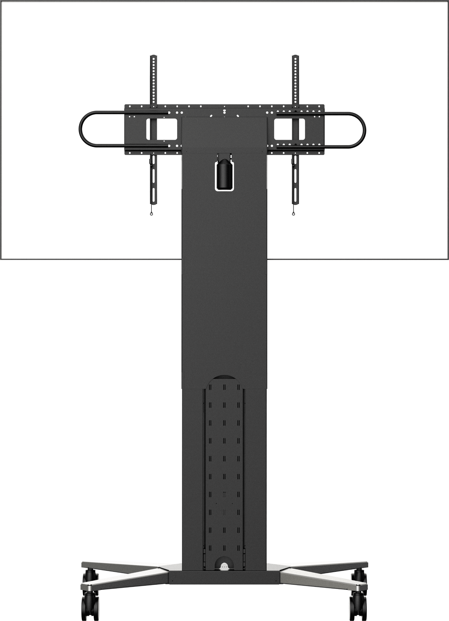 Vision VFM-F50T - motorisierter Rollwagen / Standfuß - 47-90 Zoll - VESA 800x600mm - bis 130 kg - Schwarz