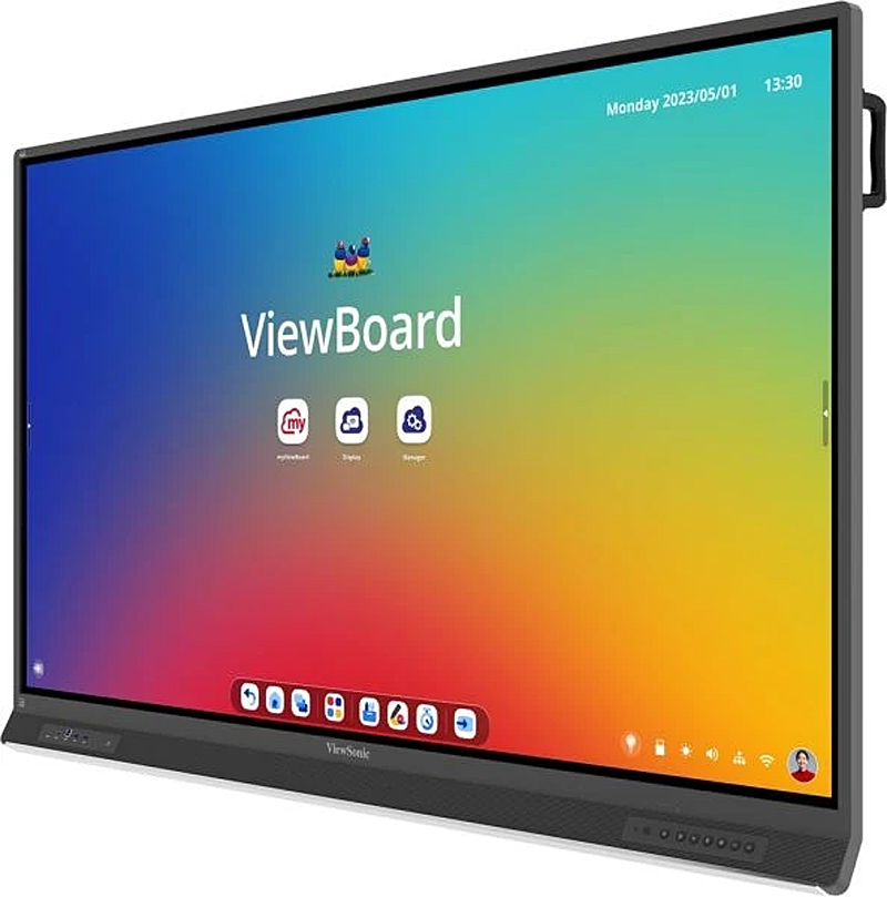 ViewSonic IFP7553 - 75 Zoll - 450 cd/m² - 4K - Ultra-HD - 3840x2160 Pixel - Android 14 - 40 Punkt - Touch Display